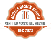 Access Design Studio Certified Accessible Website Compliance Badge December 2023